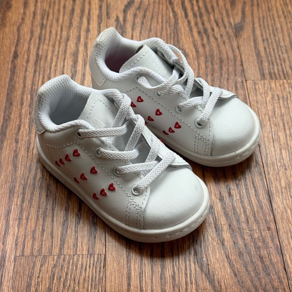 Adidas Stan Smith Heart Shoes Sz 4K
